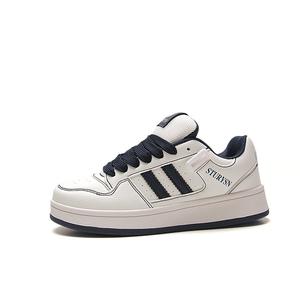 STUR YSN Низкие женские кроссовки для скейтбординга, белые, темно-синие