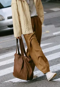 Вощеная сумка-шоппер Oysho, Brown