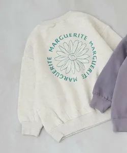 Детская толстовка Devil Lab с принтом в виде квадратов и флисовой подкладкой, коллекция осень-зима 2025 Devirock, цвет 009-Flower-Oatmeal