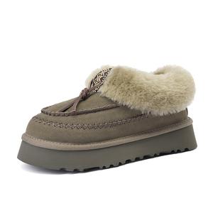 Тёплые удлинённые до щиколотки зимние ботинки Women's Yeezyy Reezy, Walnut Wood