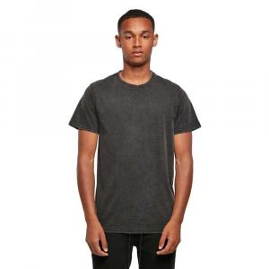 Футболка Build Your Brand Acid Washed Short Sleeve Round Neck, черный