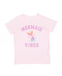Футболка с коротким рукавом Mermaid Vibes для девочек и подростков Sweet Wink, розовый