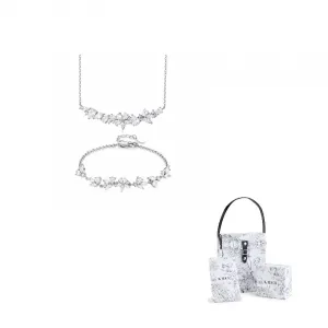 KADER Серебряный браслет S925 для женщин серебристо-белый, эксклюзивная подарочная упаковка Goddess Exclusive Festival Box