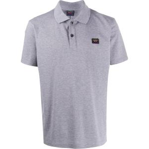 Футболка из хлопка с логотипом Paul & Shark, серая