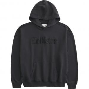 Hollister/ Свитшот мужской черный с капюшоном Moderate