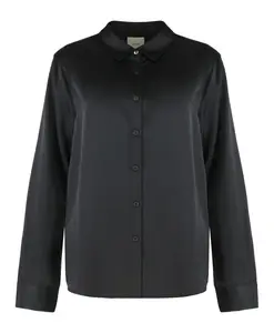 Шелковая рубашка Calvin Klein, черный