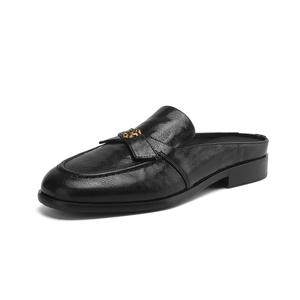 FMM Закрытые тапочки женские черные, цвет Black