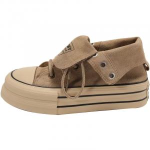 Topland Дышащие и легкие женские высокие кеды из хлопка - хаки, цвет Khaki