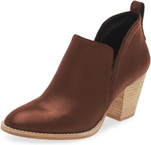 Женские ботильоны Maiyang с круглым носком, на щиколотку, с массивным средним каблуком, короткие ботинки, на молнии, повседневная обувь для ежедневной ходьбы, размеры 4-16 US, Brown