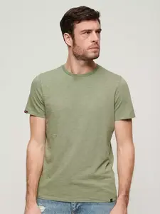 Футболка Superdry Crew Neck Slub Short Sleeved, цвет sea/spray/green