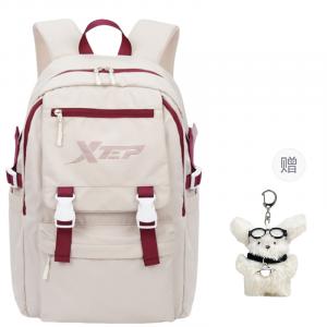XTEP Оксфордский рюкзак унисекс красно-белый, Red White[Cute Pendant]