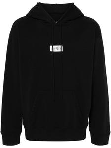 MM6 Maison Margiela джерси с капюшоном с мотивом цифр, черный
