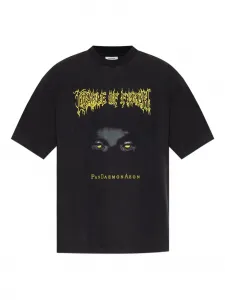 Футболка с графичным принтом Vetements, черный