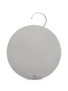 Серьги в круглой оправе Courrèges, серебристый