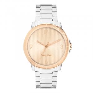 Calvin Klein Женские часы с кварцевым механизмом 36*36*7,7 розовый циферблат