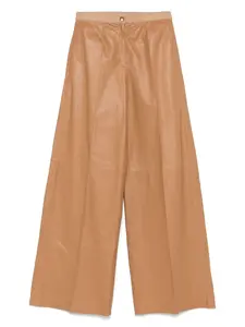 Кожаные брюки Forte Forte, коричневый