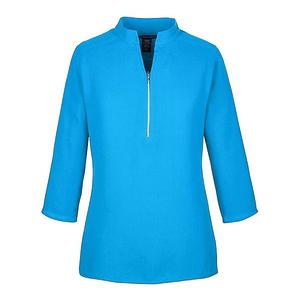 Женская туника с рукавом три четверти из крепа perfect fit Devon & Jones, Ocean Blue