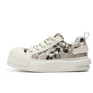 Мужские кроссовки для скейтбординга с амортизацией, дышащие и противоскользящие Magelly, White Black