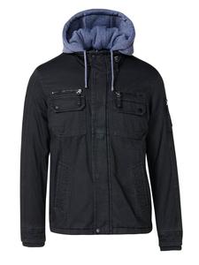 Хлопковая куртка ЧЕРНОГО цвета KOROSHI