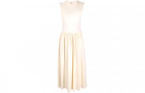 Бесплатное расклешенное миди-платье TOTEME, белый