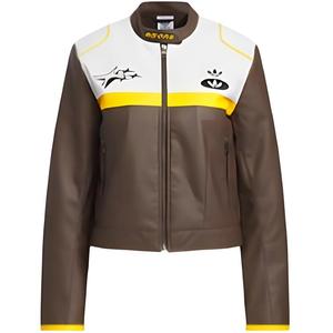 Adidas Originals Куртка женская коричнево-белая, Brown/White