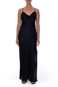 Платье Camila с капюшоном в черном цвете LBLC THE LABEL