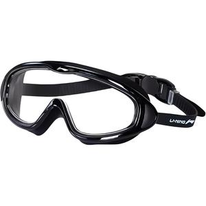 Очки для плавания PC Silicone Unisex LINING, черный