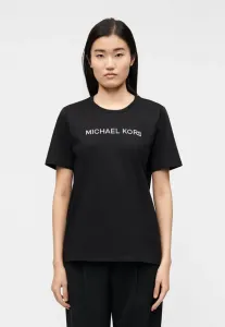 Футболка свободного кроя с принтом в виде заклепок. Michael Michael Kors, Black