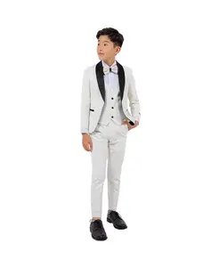 Большие мальчики 5-предметный комплект смокингов Stacy Adams, слоновая кость/кремовый