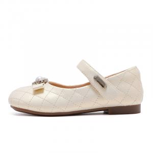 Низкие детские кожаные туфли Balance Support BOBDOG, бежевый