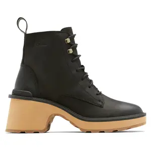 Женские сапоги на высоком каблуке со шнуровкой Sorel, Black/Tawny Buff