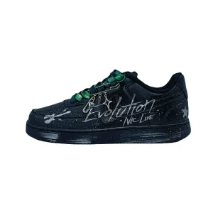 Кроссовки для скейтбординга Court Vision Low Dark Night Evolver Abrasion Resistant low top, unisex Nike, черный