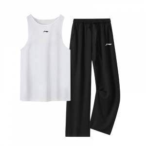 Li-Ning Casual Sportswear Unisex, set (белый tank top+черный pants)