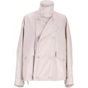 Двубортная куртка Lemaire, светло-серый