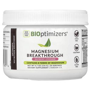 BIOptimizers, Magnesium Breakthrough, малиновый лимонад, 134 г (4,7 унции)