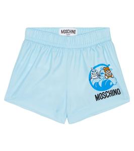 Детские плавки с принтом Moschino Kids, синий