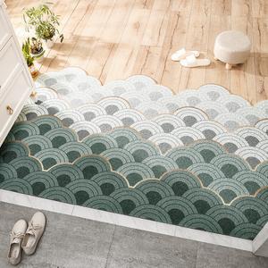 Dajiang Ковер 120х150 см из ПВХ с блестящим вертикальным ворсом, для прихожей, не скользит