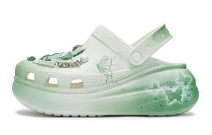 Crocs Кроссовки Crush Clog 811 с потайной пружиной Xiao Butterfly унисекс зеленый белый, цвет Green White