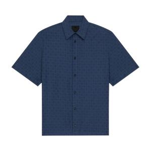 Рубашка Givenchy Monogram Jaquard Shirt, Grey/Blue