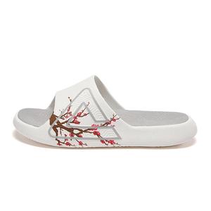 PEAK Тапочки-слайды State Pole Classic Drag Quiet Slip, устойчивые к истиранию, унисекс, цвет слоновой кости/серый