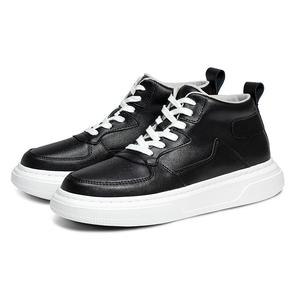 BOLE Устойчивые к истиранию скейтерские кроссовки на платформе с высоким голенищем унисекс черные, цвет Black