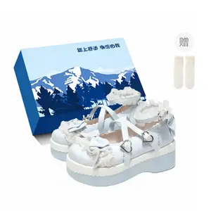 Fawn Miri Туфли Мэри Джейн на платформе с каблуком средней высоты для женщин — в синей коробке, с носками, цвет Blue-Box-Comes with Socks