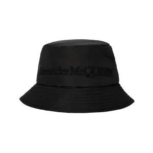 Alexander McQueen Стёганая шляпа-ведро, Black