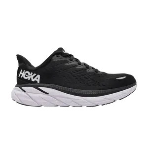 Кроссовки HOKA Wmns Clifton 8 Wide 'Black White', черный