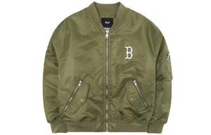 Стеганая куртка с логотипом Base Unisex Army Green Mlb