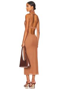 Платье миди serenity Afrm, цвет saddle