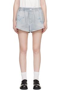 Mm6 Maison Margiela Синие джинсовые боксерские шорты