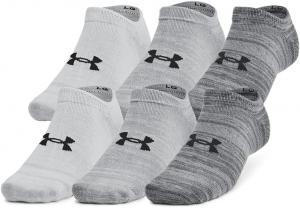 Under Armour Kids' Essential 2.0 легкие носки ноу-шоу (6 пар), (025) Castlerock/Castlerock/Anthracite
