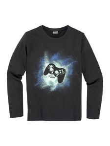 Рубашка с длинными рукавами черного цвета Kidsworld