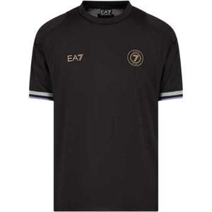 Полосатая детализированная толстовка EMPORIO ARMANI, черный